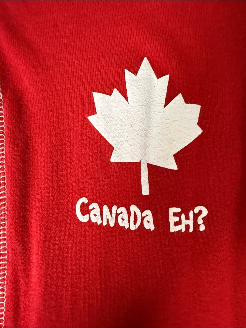 134) Lazy One Canada Eh? Red Thermal Pajama Onesie Cozy Cabin Lounge Wear - Picture 3 of 12